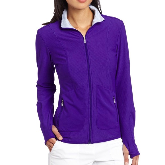 adidas Jackets & Blazers - Adidas Womens Climalite Textured Knit Golf Jacket
